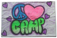 Personalized Pillow Cases (Peace-Love-Camp)